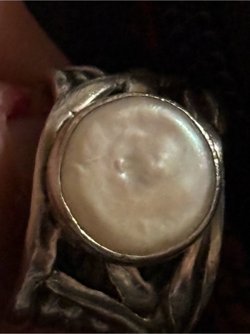 Silpada Sterling Silver Ring with White Mother-of-Pearl